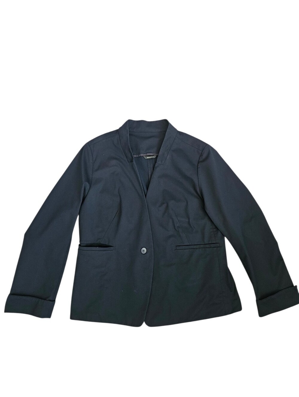 Ministry of‎ Supply Women Black Kinetic Blazer Sz 14 Academia Career Performance